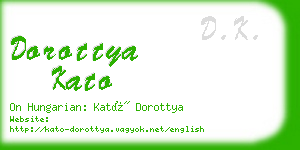 dorottya kato business card